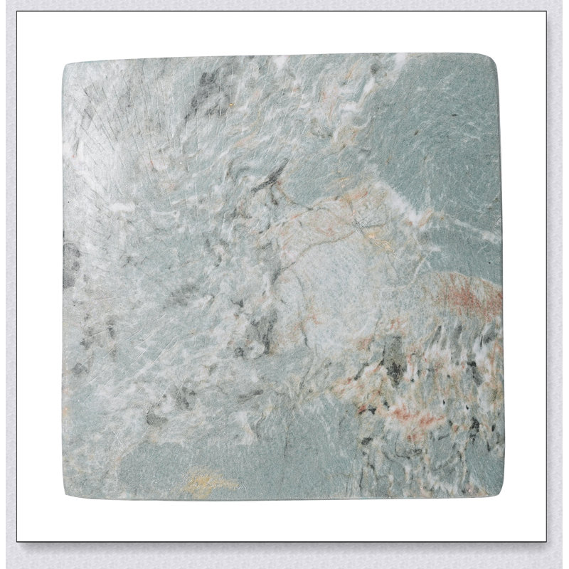 Table d'appoint H 18,5 po MGO, Green / Green,marble, Vert, Vert, marbre