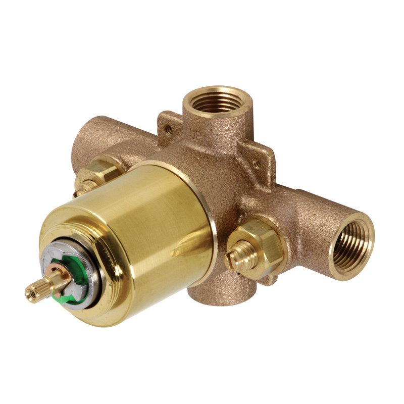 Kingston Brass Chatham Pressure Balanced Tub and Shower Valve, with Stops, Polished Chrome