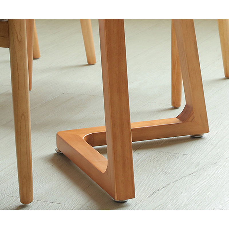 Table de salle à manger brune en bois massif ovale, H 29,53 po x L 78,74 po x l 31,5 po