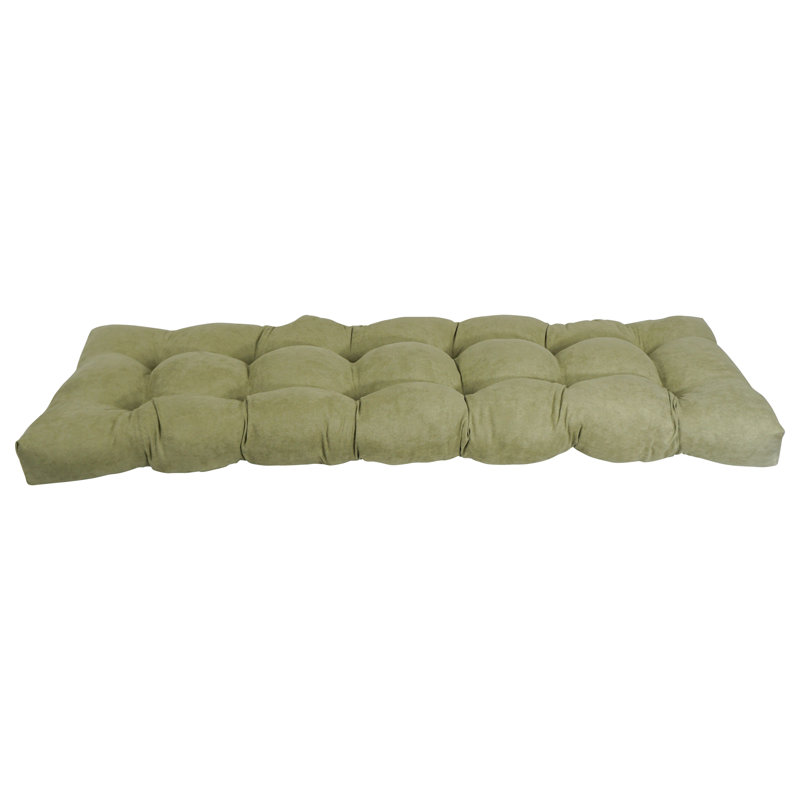 Coussin de siège en microsuède pour l'intérieur, L 46 po x P 19 po, Vert sauge