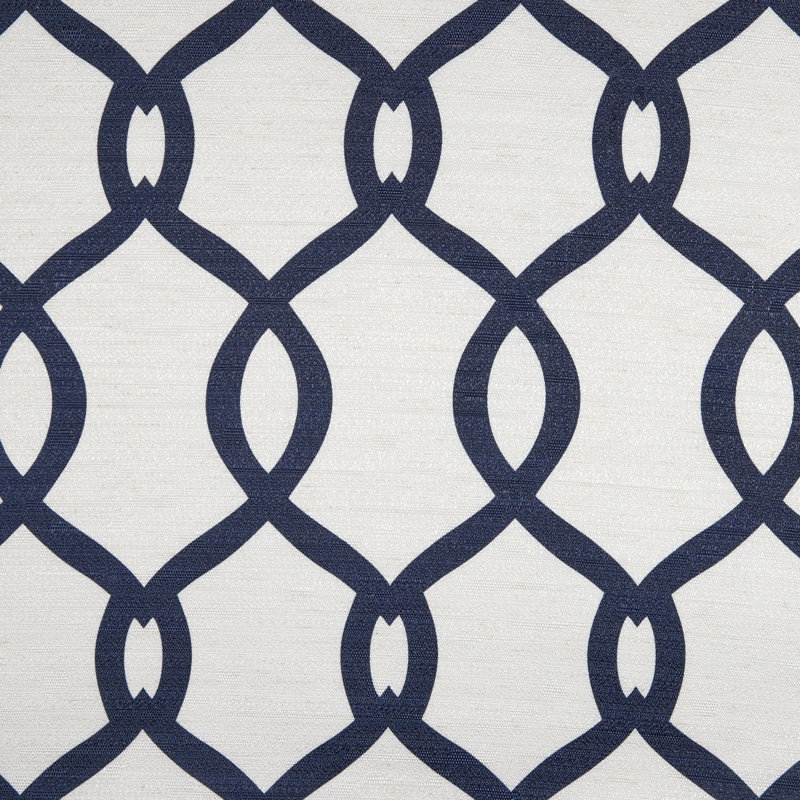 Paire de rideaux obscurcissant géométrique, Perle noire, L 27 po x L 84 po