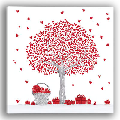 Art mural sur toile Heart Tree