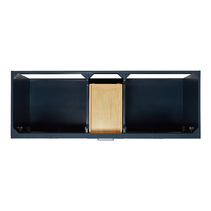 Paulla 60'' W Double Bathroom Vanity Base, Midnight Blue