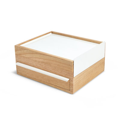 Wood Jewelry Box + Drawers