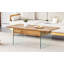 Table basse multifonctionnelle à plateau relevable - essentielle pour les maisons modernes. Pieds en verre trempé, plateau relevable. Parfaitement adapté aux salons et aux bureaux.-27263975