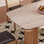 Ensemble de table de salle à manger simple de style français crème-106544010