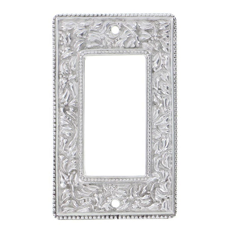 San Michele 1-Gang Rocker Wall Plate, Polished Silver