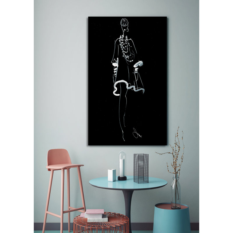 « dani », impression sur toile, H 40 po x l 24 po x P 1,5 po, Toile tendue