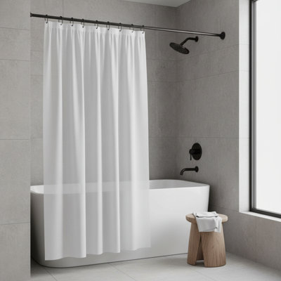 30-80 Inch Adjustable Tension Shower Curtain Rod, 1" Diameter No Drilling Rust Resistant Bathroom Rod