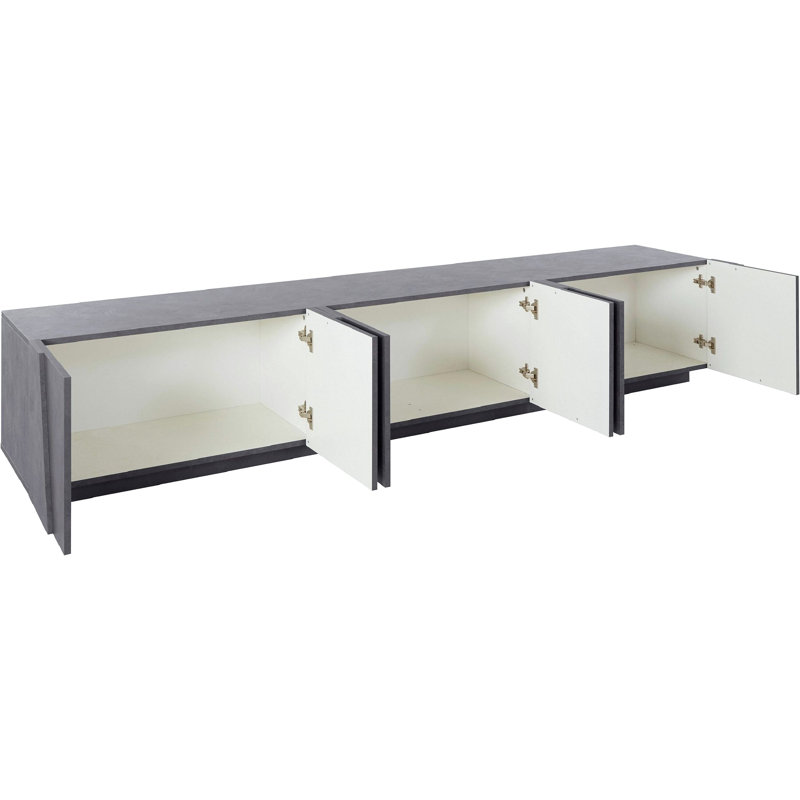 Cernobbio TV Stand for TVs up to 88", Black
