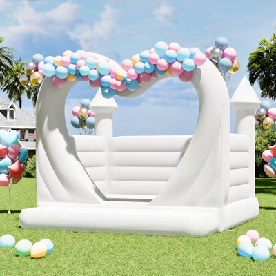 Château gonflable blanc en PVC avec ventilateur de 950 W Pop-Up Night Life AMERLIFE