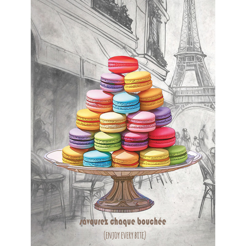 Plateau Macaron à Paris 18 x 24