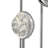 Bubbling Glow Integrated Led Chrome Floor Lamp