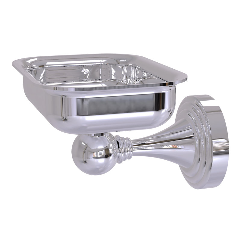 Plat de savon à fixation murale Godin, Chrome poli