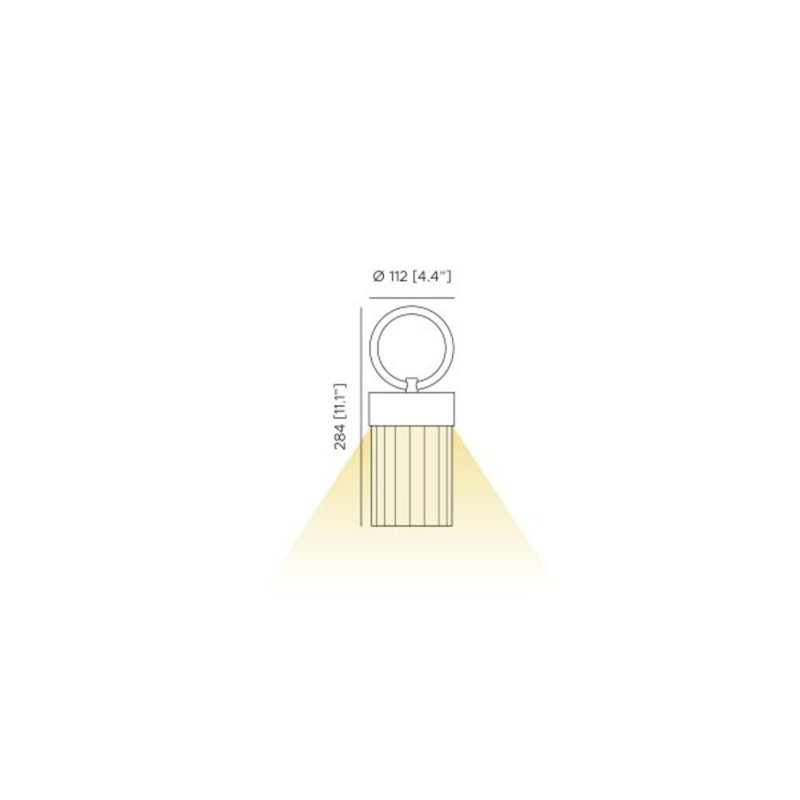 Claretta Battery Lamp, Bronze