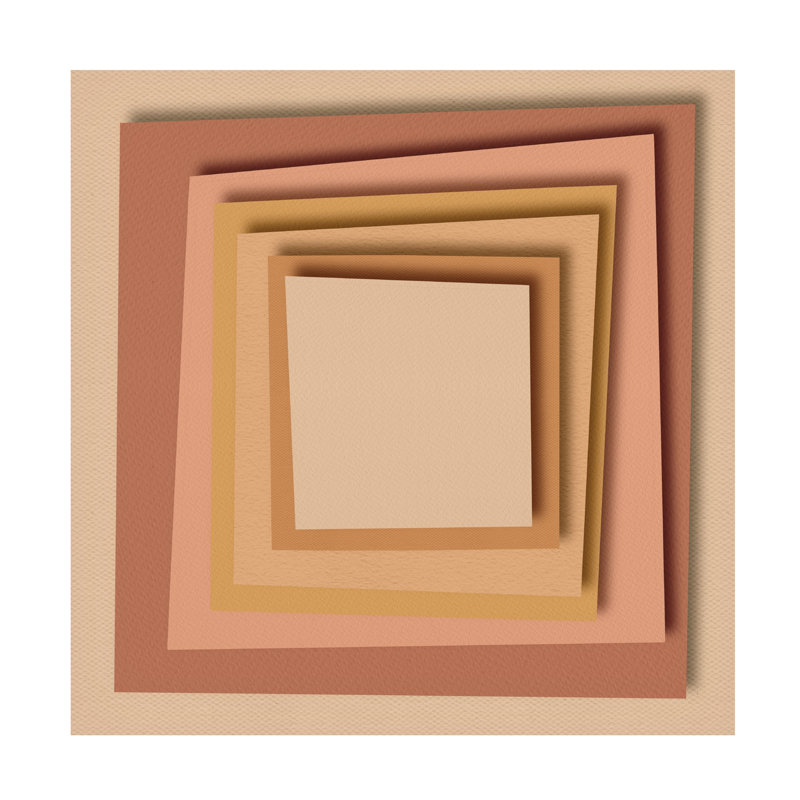 «Stack Paper II» sur, H 24 po x l 24 po