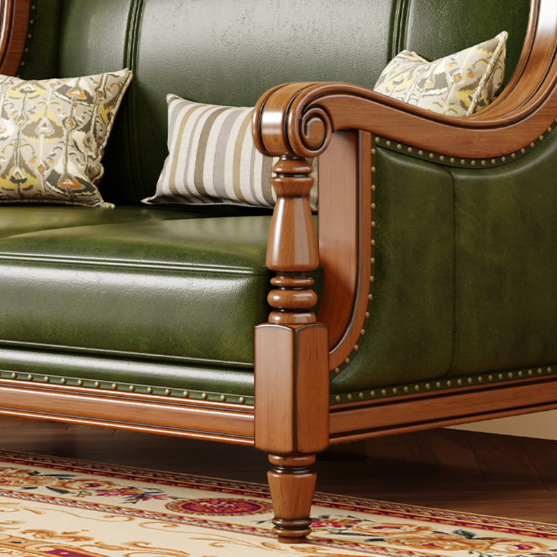 American Light Luxury Simple Green Sofa