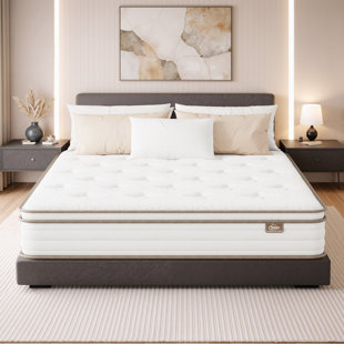 SOGO Gel Memory Foam Hybrid Mattress with Pocket Springs, Medium Comfort, Pressure Relief and Motion Isolation, CertiPUR-US Certified, 100-Night Trial