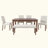 Hearthstone 6-Piece Farmhouse Dining Table Set With Sturdy Frame And Ergonomic Seating-115716363-115716361