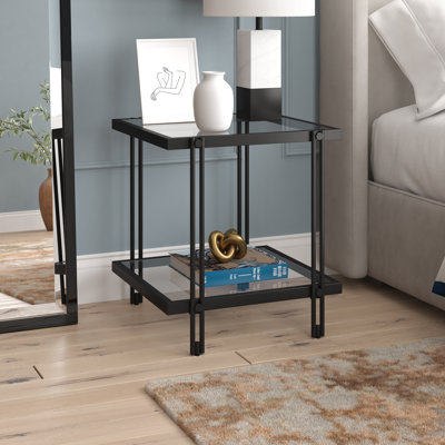 Soho Glass Top End Table