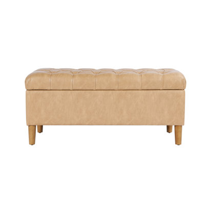 Banc de rangement en similicuir Rexfourd