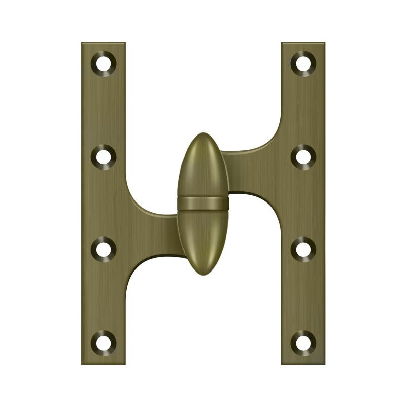 Hinge, Antique Brass, Left Hand