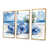 Toile avec cadre flottant or