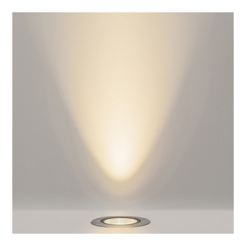 Jazelle Black/Silver Low Voltage Integrated LED Metal Deck Light