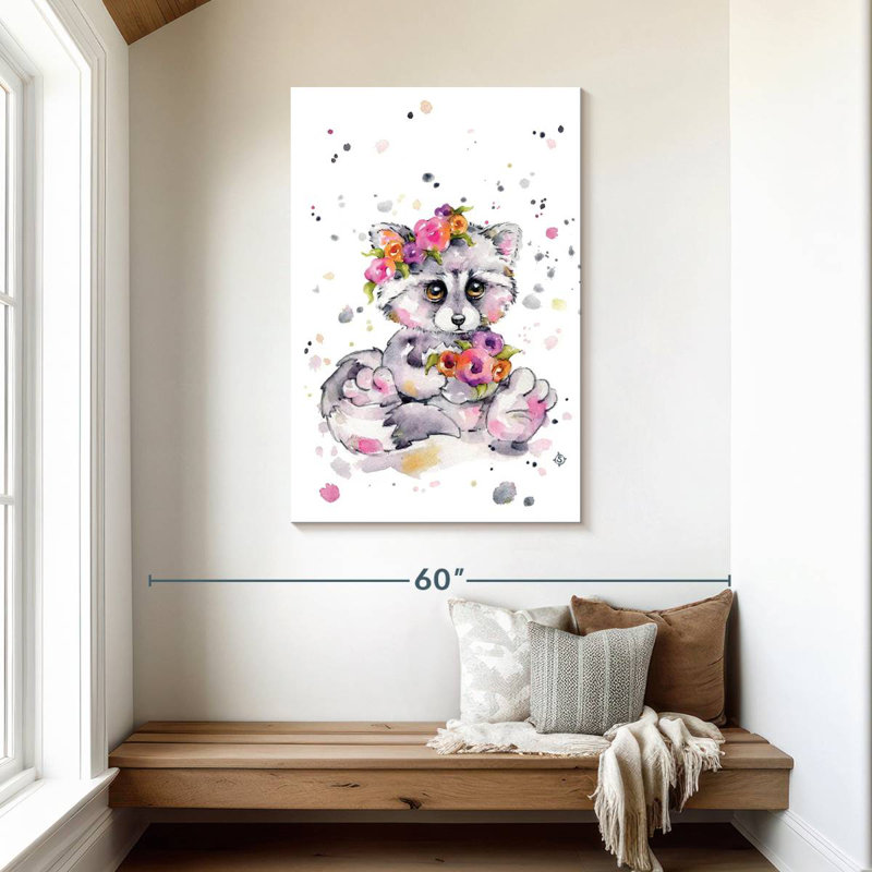 Brampt Sweet Raccoon, 45" H x 30" W