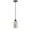 Luminaire suspendu 1 lumière en fer noir mat à intensité variable-1787543498