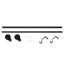 Debuono Adjustable Single Curtain Rod Overall Width x 0.75" Diameter-331924729