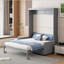 Lit escamotable double pleine grandeur avec coussin