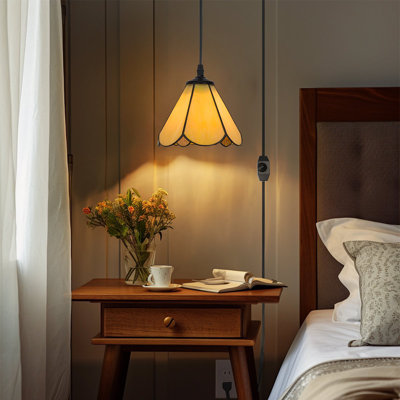 1 - Light7 inch hanging pendant plug in Pendant