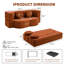 Canapé-lit modulaire convertible 2-en-1 avec matelas en mousse viscoélastique - aucun assemblage requis, canapé-lit peu encombrant pour salon, chambre à coucher, studio-823472943