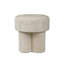 Chenille Round Dressing Table Stool for Bedroom Furniture, Living Room Accent Stool, Foot Stool-1676249893