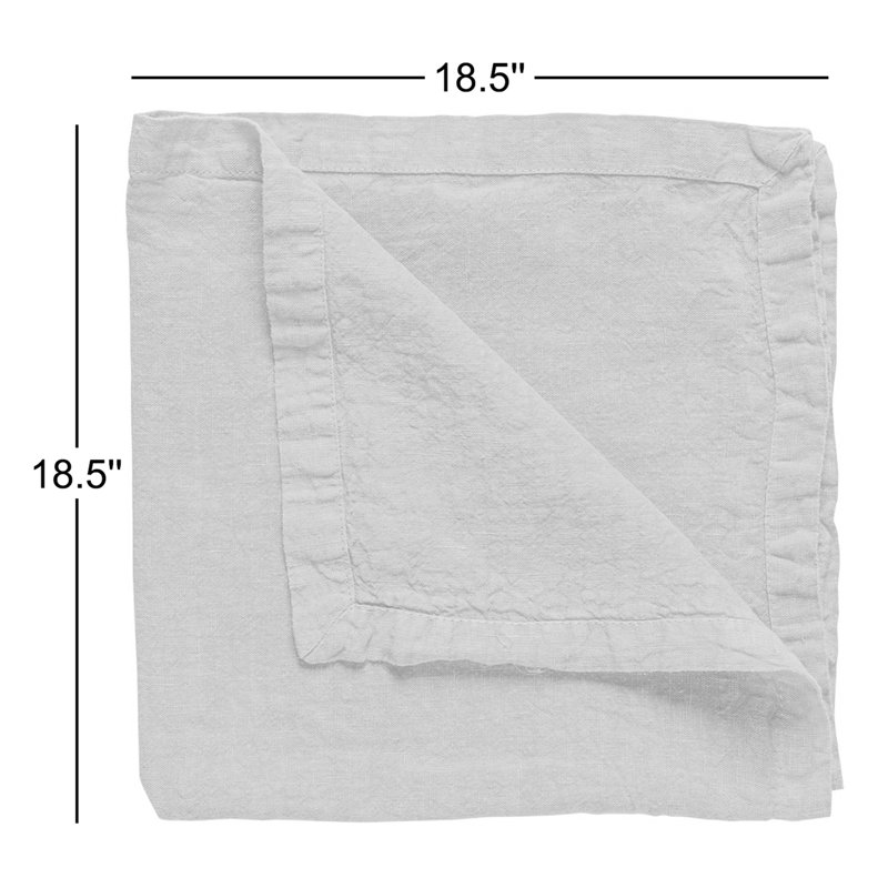 Maria Linen Square Napkins, Ceylon Yellow