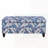 Storage Ottoman with Floral Patterned Fabric