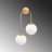Elegant Baroque Wall Lamp, Gold Finish, 21.7 x 9.4 x 21.7 inches | Sturdy Metal Body, Glass Cap, 2 x E14 Socket (Max 15W) | Perfect for Glam & Scandinavian Decor, Ideal for Hotels & Living Spaces-1359575962-1471764847