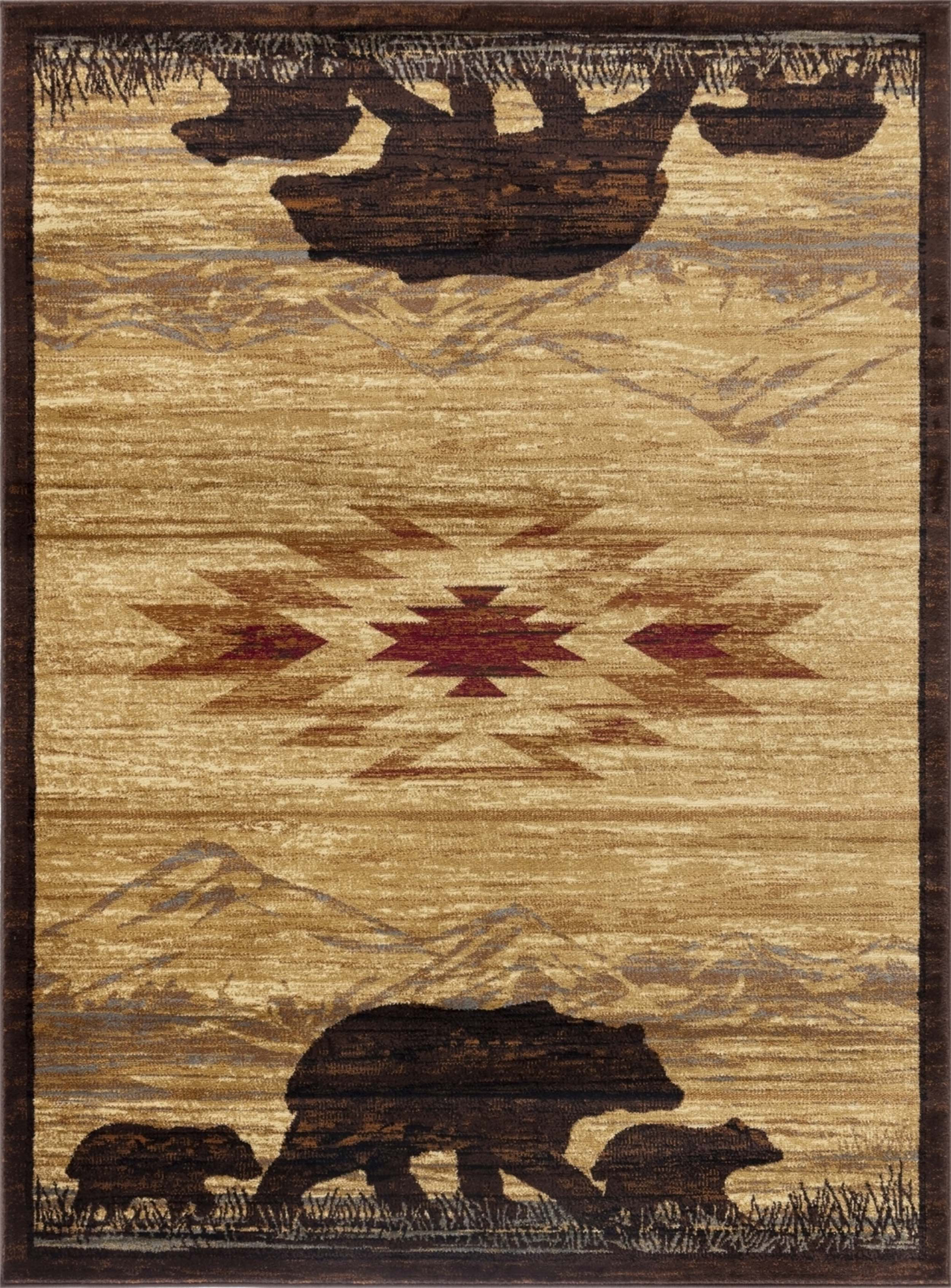 Millwood Pines Nature's Nest Multi 2 ft. x 3 ft. Lodge Area Rug | Wayfair