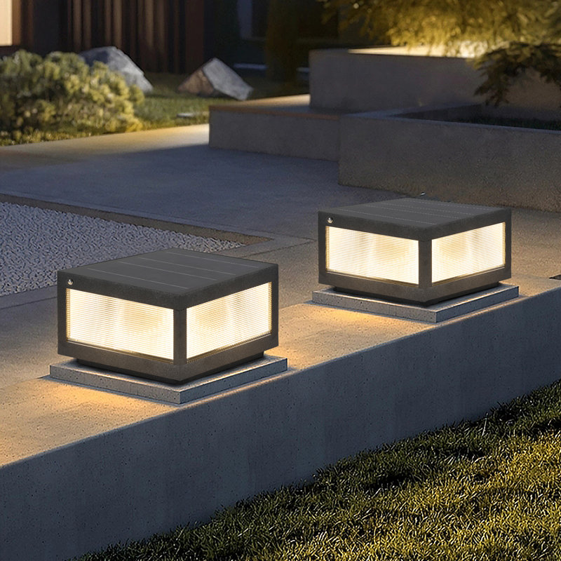Ensemble de 2 lampes frontales IP65 imperméables pour l'extérieur - boîtier en aluminium, verre trempé