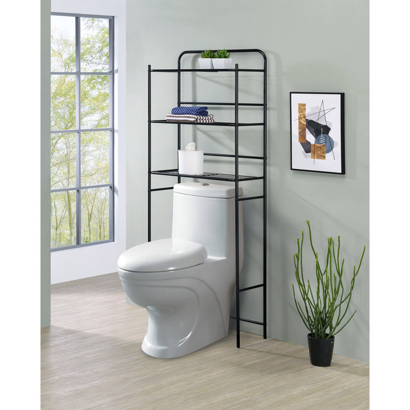 Freestanding Over the Toilet Storage, Black