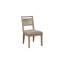 Ensemble de 2 chaises carrées / caramel