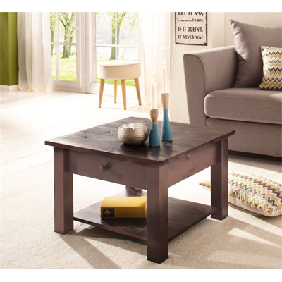 Alaine Solid Wood Coffee Table with Storage