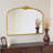 Vintage Gold Arched Wall Mirror-935530670