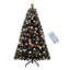 Arbre de Noël artificiel pré-éclairé noir Halloween-1894151545
