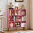 8 Cube Book Shelf,3 Tier Bookshelf With Legs, Modern Open Storage Organizer,Boho Bookcase,Display Cabinet Shelf Free Standing Bookshelves For Bedroom,Living Room,Office-579070871