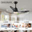 Ventilateur de plafond intelligent 42 "avec lumières