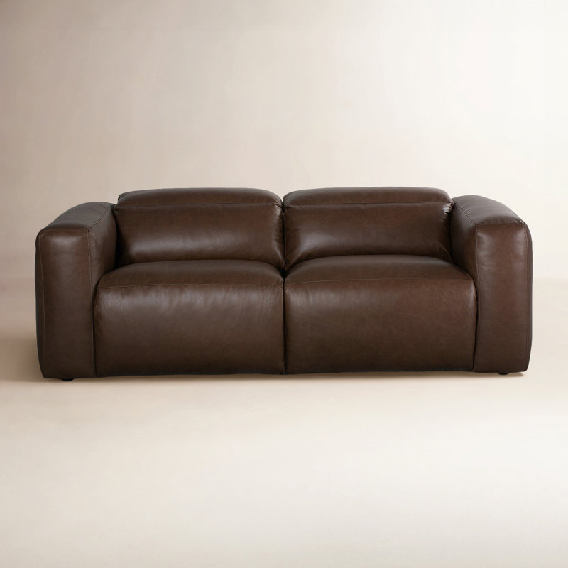 Radley Power Recliner 2PC Sectional-89"-Sonoma Coco, Sonoma Coco Genuine Leather