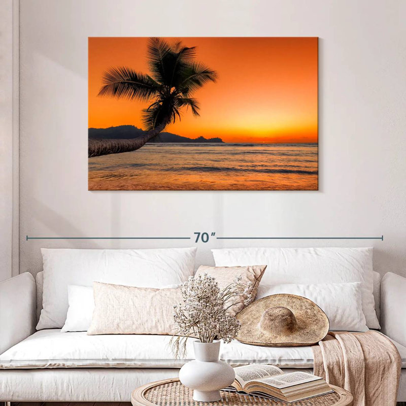 Gillard Beach Sunrise Palm, H 30 po x l 45 po