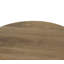 Petite table basse / d'appoint Harvest - table ronde en bois de manguier de 18 po de hauteur, design Mid-Century moderne fabriqué à la main pour le salon ou le bureau, finition naturelle